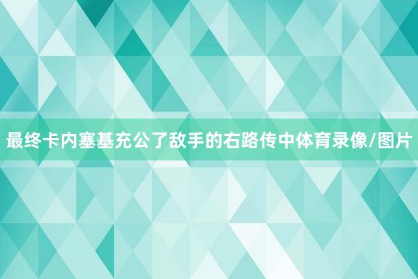 最终卡内塞基充公了敌手的右路传中体育录像/图片